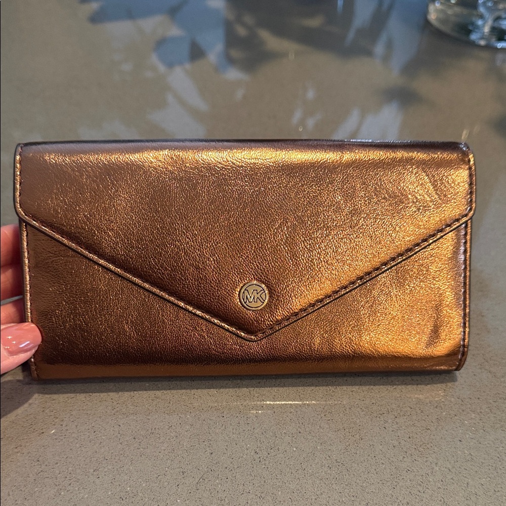 Michael Kors Bronze Envelope Wallet